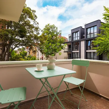 아파트 Flatbook - Parkowa, Tylko 2 Minuty Do Plazy 소포트